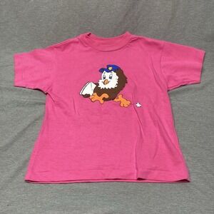 Vintage USPS Postal Service Kids T Shirt Size 6x Eagle Pink 90s